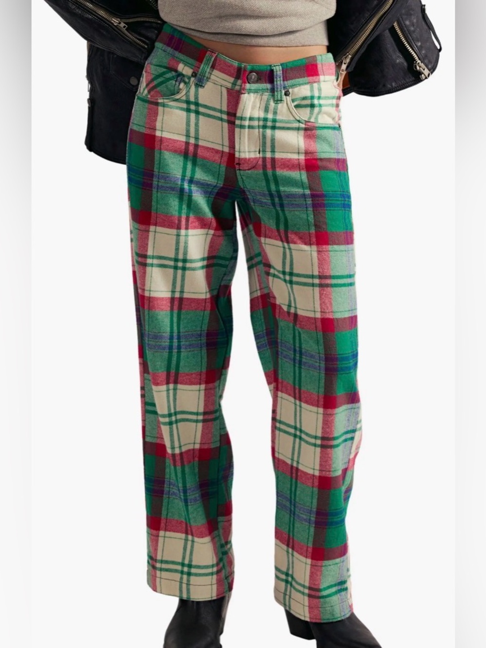 Free People We The Free Cheers Pants. NWT. Green